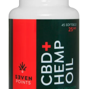 25MG CBD+HEMP OIL GEL CAPS